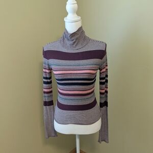Prince & Fox Stretchy Striped Turtleneck